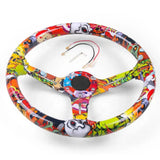 14inch 350MM Acrylic Mixed Pattern Steering Wheel