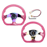 6-Hole 326mm Vip Pink Neo Spoke Steering Wheel