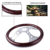 Genuine Wood Grain Steering Wheel 15inch 380mm