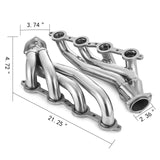S/S Exhaust Manifold Header for Chevy LS1 LS2 LS3 LS6 LS7 Shorty Chevelle Camaro