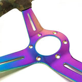 Universal Suede Leather Camo Steering Wheel
