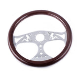 Genuine Wood Grain Steering Wheel 15inch 380mm
