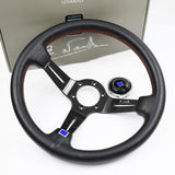 ND Leather Carbon Fiber Frame Steering Wheel