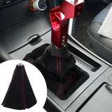 Suede Leather Gear Shift Knob Boot