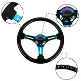 350mm 14" Universal Racing Steering Wheel Black