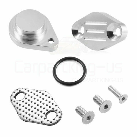 EGR Delete Plug Intake Exhaust Block Off Plate Kit For LS LSX 4.8L 5.3L 6.0L Duramax Chevy Silverado 2500 3500