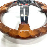 Wood Peach Steering Wheel 14 Inch