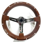 Wood Peach Steering Wheel 14 Inch