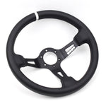 Full Speed Steering Wheel Leather Deep Dish 13"