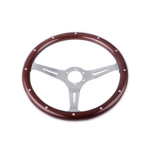 Genuine Wood Steering Wheel Classic 15inch 380mm