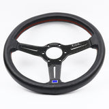 ND Leather Carbon Fiber Frame Steering Wheel