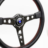 ND Leather Carbon Fiber Frame Steering Wheel