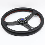 ND Leather Carbon Fiber Frame Steering Wheel