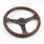 Torino Steering Wheel Wooden Flat 14"