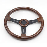 Torino Steering Wheel Wooden Flat 14"